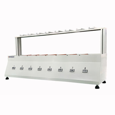 एएसटीएम मानक स्थिर कतरनी बल परीक्षण उपकरण 10 सेट के साथ चिपकने वाली टेप कतरनी शक्ति परीक्षण के लिए भार और तापमान आर्द्रता सिमुलेशन