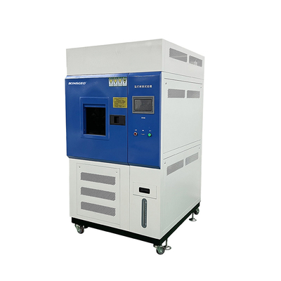 SUS-304 नीला प्रयोगशाला पर्यावरण जलवायु उम्र बढ़ने परीक्षण मशीन ज़ेनॉन लैंप मौसम प्रतिरोध परीक्षण कक्ष